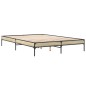 vidaXL Bettgestell Sonoma-Eiche 140x200 cm Holzwerkstoff und Metall vidaXL Bettgestell Sonoma-Eiche 140x200 cm Holzwerkstoff und Metall