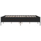 vidaXL Bettgestell Schwarz 160x200 cm Holzwerkstoff und Metall vidaXL Bettgestell Schwarz 160x200 cm Holzwerkstoff und Metall