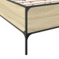 vidaXL Bettgestell Sonoma-Eiche 150x200 cm Holzwerkstoff und Metall vidaXL Bettgestell Sonoma-Eiche 150x200 cm Holzwerkstoff und Metall