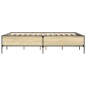 vidaXL Bettgestell Sonoma-Eiche 120x200 cm Holzwerkstoff und Metall vidaXL Bettgestell Sonoma-Eiche 120x200 cm Holzwerkstoff und Metall