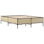 vidaXL Bettgestell Sonoma-Eiche 120x200 cm Holzwerkstoff und Metall vidaXL Bettgestell Sonoma-Eiche 120x200 cm Holzwerkstoff und Metall