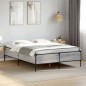 vidaXL Bettgestell Grau Sonoma 120x190 cm Holzwerkstoff und Metall vidaXL Bettgestell Grau Sonoma 120x190 cm Holzwerkstoff und Metall