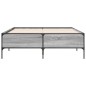vidaXL Bettgestell Grau Sonoma 120x190 cm Holzwerkstoff und Metall vidaXL Bettgestell Grau Sonoma 120x190 cm Holzwerkstoff und Metall