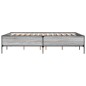 vidaXL Bettgestell Grau Sonoma 120x190 cm Holzwerkstoff und Metall vidaXL Bettgestell Grau Sonoma 120x190 cm Holzwerkstoff und Metall