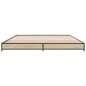 vidaXL Bettgestell Sonoma-Eiche 120x190 cm Holzwerkstoff und Metall vidaXL Bettgestell Sonoma-Eiche 120x190 cm Holzwerkstoff und Metall
