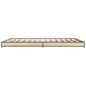 vidaXL Bettgestell Sonoma-Eiche 120x190 cm Holzwerkstoff und Metall vidaXL Bettgestell Sonoma-Eiche 120x190 cm Holzwerkstoff und Metall