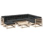 vidaXL 8-tlg. Garten-Sofagarnitur mit Kissen Massivholz Kiefer vidaXL 8-tlg. Garten-Sofagarnitur mit Kissen Massivholz Kiefer