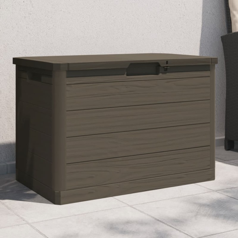 vidaXL Outdoor-Kissenbox Braun 77,5x44,5x53 cm Polypropylen vidaXL Outdoor-Kissenbox Braun 77,5x44,5x53 cm Polypropylen