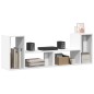vidaXL TV-Schränke 2 Stk. Weiß 75x30x50 cm Holzwerkstoff vidaXL TV-Schränke 2 Stk. Weiß 75x30x50 cm Holzwerkstoff