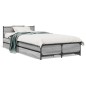 vidaXL Bettgestell mit Schubladen Grau Sonoma 100x200 cm Holzwerkstoff vidaXL Bettgestell mit Schubladen Grau Sonoma 100x200 cm Holzwerkstoff