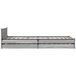 vidaXL Bettgestell mit Schubladen Grau Sonoma 100x200 cm Holzwerkstoff vidaXL Bettgestell mit Schubladen Grau Sonoma 100x200 cm Holzwerkstoff