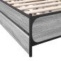 vidaXL Bettgestell mit Schubladen Grau Sonoma 100x200 cm Holzwerkstoff vidaXL Bettgestell mit Schubladen Grau Sonoma 100x200 cm Holzwerkstoff