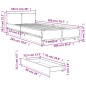 vidaXL Bettgestell mit Schubladen Grau Sonoma 100x200 cm Holzwerkstoff vidaXL Bettgestell mit Schubladen Grau Sonoma 100x200 cm Holzwerkstoff