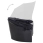vidaXL Outdoor-Loungebett mit Dach Poly Rattan Schwarz vidaXL Outdoor-Loungebett mit Dach Poly Rattan Schwarz