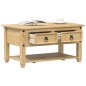 vidaXL Couchtisch mit Schubladen Corona 85x50x45 cm Massivholz Kiefer vidaXL Couchtisch mit Schubladen Corona 85x50x45 cm Massivholz Kiefer