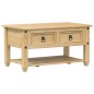 vidaXL Couchtisch mit Schubladen Corona 85x50x45 cm Massivholz Kiefer vidaXL Couchtisch mit Schubladen Corona 85x50x45 cm Massivholz Kiefer