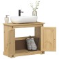 vidaXL Waschbeckenunterschrank Corona 73x33x60 cm Massivholz Kiefer vidaXL Waschbeckenunterschrank Corona 73x33x60 cm Massivholz Kiefer