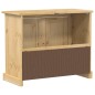 vidaXL Waschbeckenunterschrank Corona 73x33x60 cm Massivholz Kiefer vidaXL Waschbeckenunterschrank Corona 73x33x60 cm Massivholz Kiefer