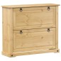 vidaXL Schuhschrank Corona 99x32x85 cm Massivholz Kiefer vidaXL Schuhschrank Corona 99x32x85 cm Massivholz Kiefer