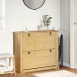 vidaXL Schuhschrank Corona 99x32x85 cm Massivholz Kiefer vidaXL Schuhschrank Corona 99x32x85 cm Massivholz Kiefer
