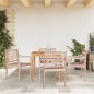 vidaXL Batavia-Stühle 4 Stk. Weiß Massivholz Teak vidaXL Batavia-Stühle 4 Stk. Weiß Massivholz Teak