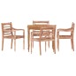 vidaXL Batavia-Stühle 4 Stk. Weiß Massivholz Teak vidaXL Batavia-Stühle 4 Stk. Weiß Massivholz Teak