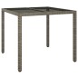 vidaXL 5-tlg. Garten-Essgruppe mit Kissen Grau Poly Rattan vidaXL 5-tlg. Garten-Essgruppe mit Kissen Grau Poly Rattan