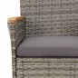 vidaXL 5-tlg. Garten-Essgruppe mit Kissen Grau Poly Rattan vidaXL 5-tlg. Garten-Essgruppe mit Kissen Grau Poly Rattan