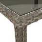 vidaXL 5-tlg. Garten-Essgruppe mit Kissen Grau Poly Rattan vidaXL 5-tlg. Garten-Essgruppe mit Kissen Grau Poly Rattan