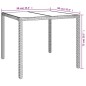 vidaXL 5-tlg. Garten-Essgruppe mit Kissen Grau Poly Rattan vidaXL 5-tlg. Garten-Essgruppe mit Kissen Grau Poly Rattan