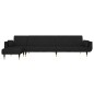 vidaXL Schlafsofa in L-Form Schwarz 275x140x70 cm Samt vidaXL Schlafsofa in L-Form Schwarz 275x140x70 cm Samt