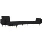 vidaXL Schlafsofa in L-Form Schwarz 275x140x70 cm Samt vidaXL Schlafsofa in L-Form Schwarz 275x140x70 cm Samt