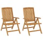 vidaXL Gartenstühle mit Kissen 2 Stk. Massivholz Teak vidaXL Gartenstühle mit Kissen 2 Stk. Massivholz Teak
