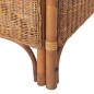 vidaXL 2-Sitzer-Sofa Hellbraun Natürliches Rattan und Leinen vidaXL 2-Sitzer-Sofa Hellbraun Natürliches Rattan und Leinen