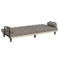 vidaXL Schlafsofa mit Armlehnen Taupe Stoff vidaXL Schlafsofa mit Armlehnen Taupe Stoff
