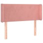 vidaXL LED Kopfteil Rosa 83x16x78/88 cm Samt