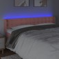 vidaXL LED Kopfteil Rosa 183x16x78/88 cm Samt vidaXL LED Kopfteil Rosa 183x16x78/88 cm Samt