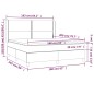 vidaXL Boxspringbett mit Matratze Taupe 160x200 cm Stoff vidaXL Boxspringbett mit Matratze Taupe 160x200 cm Stoff