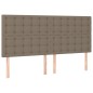 vidaXL Boxspringbett mit Matratze Taupe 160x200 cm Stoff vidaXL Boxspringbett mit Matratze Taupe 160x200 cm Stoff