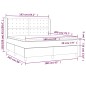 vidaXL Boxspringbett mit Matratze Taupe 160x200 cm Stoff vidaXL Boxspringbett mit Matratze Taupe 160x200 cm Stoff