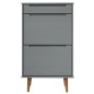 vidaXL Schuhschrank MOLDE Grau 59,5x35x103 cm Massivholz Kiefer vidaXL Schuhschrank MOLDE Grau 59,5x35x103 cm Massivholz Kiefer