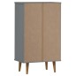 vidaXL Schuhschrank MOLDE Grau 59,5x35x103 cm Massivholz Kiefer vidaXL Schuhschrank MOLDE Grau 59,5x35x103 cm Massivholz Kiefer
