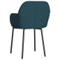 vidaXL Esszimmerstühle 2 Stk. Blau Samt vidaXL Esszimmerstühle 2 Stk. Blau Samt