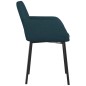 vidaXL Esszimmerstühle 2 Stk. Blau Samt vidaXL Esszimmerstühle 2 Stk. Blau Samt