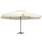 vidaXL Sonnenschirm mit Aluminium-Mast 600 cm Sandweiß vidaXL Sonnenschirm mit Aluminium-Mast 600 cm Sandweiß