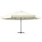 vidaXL Sonnenschirm mit Aluminium-Mast 600 cm Sandweiß vidaXL Sonnenschirm mit Aluminium-Mast 600 cm Sandweiß