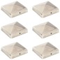 vidaXL Pfostenkappen 6 Stk. Pyramide Edelstahl 91 x 91 mm vidaXL Pfostenkappen 6 Stk. Pyramide Edelstahl 91 x 91 mm
