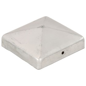 vidaXL Pfostenkappen 6 Stk. Pyramide Verzinktes Metall 91 x 91 mm  