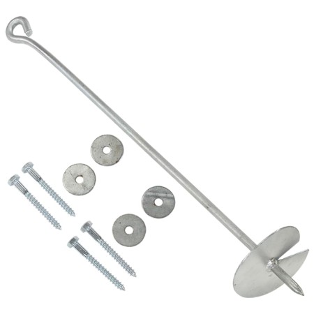 vidaXL Erdanker 6 Stk. 10×60 cm Verzinktes Metall