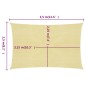 vidaXL Sonnensegel 160 g/m² Beige 2,5x3,5 m HDPE vidaXL Sonnensegel 160 g/m² Beige 2,5x3,5 m HDPE